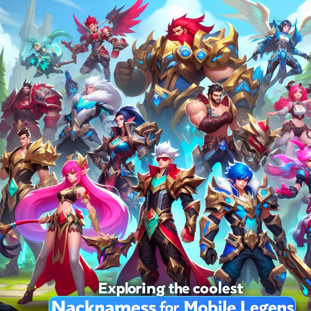 Exploring the Coolest Nicknames for Mobile Legends Players
